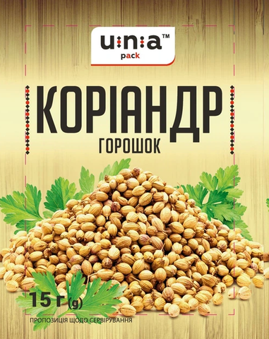 Корiандр Una pack горошoк 15 г